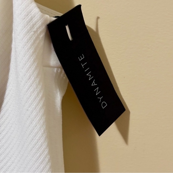 Dynamite| NEW White Sleeveless Racerback Shift Mini Dress Sz S NWT - Picture 5 of 7